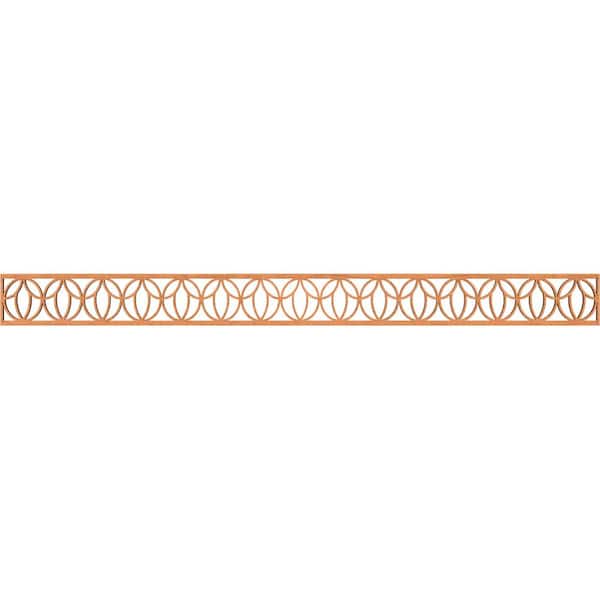 Ekena Millwork Shoshoni Fretwork 0.25 in. D x 46.375 in. W x 4 in. L Cherry Wood Panel Moulding