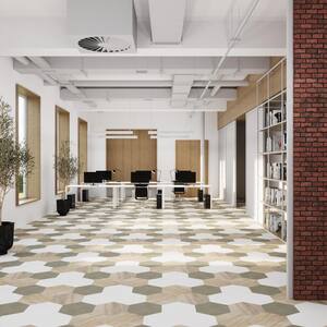 MosaiCore Balsam Poplar 28 MIL x 12 in. W x 10 in. L Glue Down Waterproof Vinyl Tile Flooring (12.3 sqft/case)