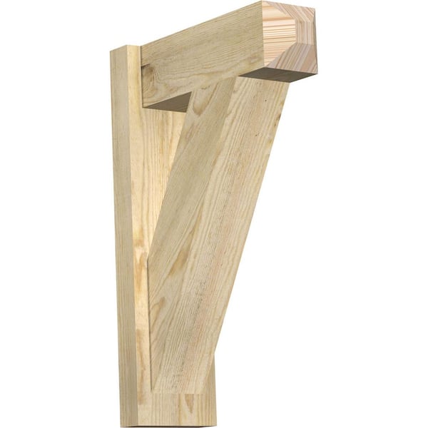 Ekena Millwork 6 in. x 24 in. x 16 in. Douglas Fir Traditional Craftsman Rough Sawn Outlooker