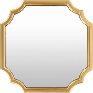 Ana 24 in. H x 24 in. W Gold Framed Decorative Mirror