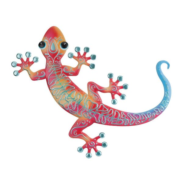 Regal Art & Gift Swirl Gecko Wall Decor 20 in. Red