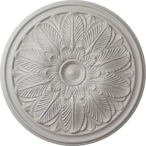 22-5/8 in. x 1-3/4 in. Bordeaux Urethane Ceiling Medallion (Fits Canopies upto 3-1/4 in.), Ultra Pure White