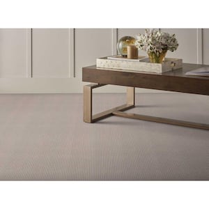 Upland Heights - Bayview - Beige 13.2 ft. 34 oz. Wool Pattern Installed Carpet