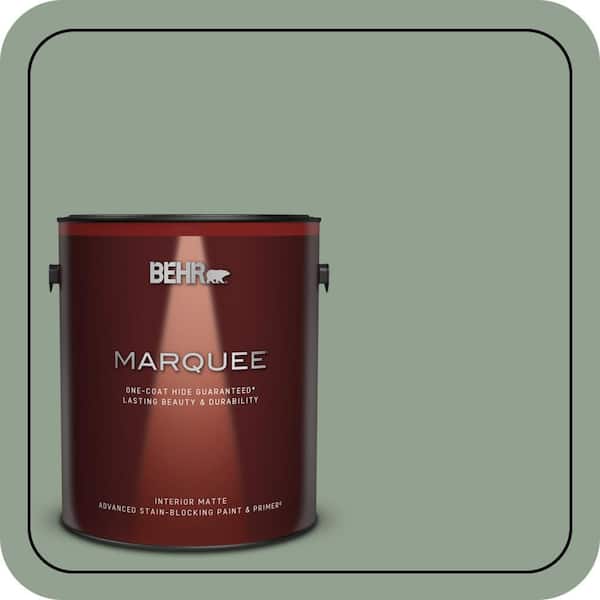 BEHR MARQUEE 1 gal. #N400-4 Forest Path One-Coat Hide Matte Interior Paint & Primer