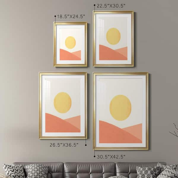 Mid Century Wall Art Set of 5, Abstract Boho Art Set of 5 Prints