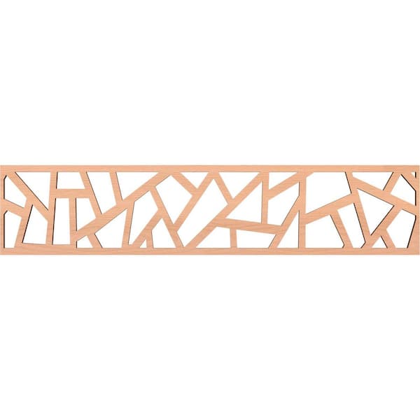Ekena Millwork Harrisburg Fretwork 0.375 in. D x 46.75 in. W x 10 in. L Alder Wood Panel Moulding