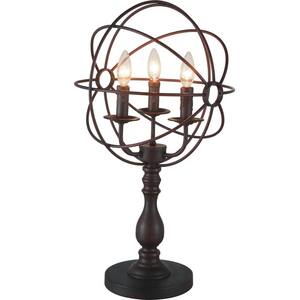 Arza 25 in. Brown Table Lamp