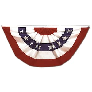 1-1/2 ft. x 3 ft. Pleated US Flag Bunting