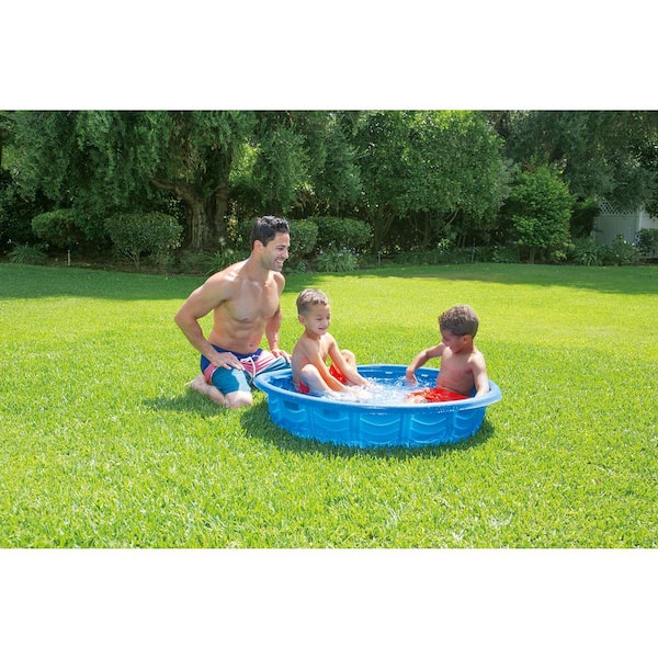 Blue Kiddie Pool Extra Thick Portable Pools for Kids, Sealive