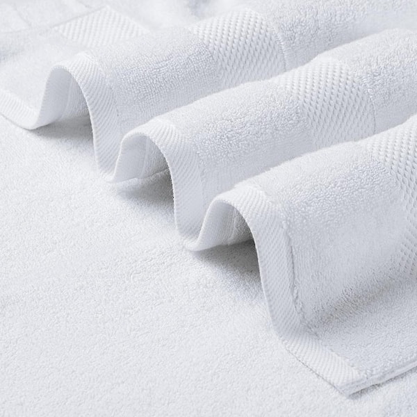 Delara Feather Touch Quick Dry Pack of 24 Hand Towel White Solid