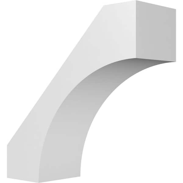 Ekena Millwork Westlake 3 in. x 8 in. x 8 in. Architectural Grade PVC Knee Brace