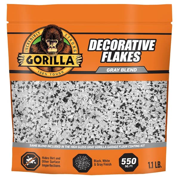 1 lb. Gray/High Gloss Premium Interior Concrete Decorative Flakes (6-Pack)