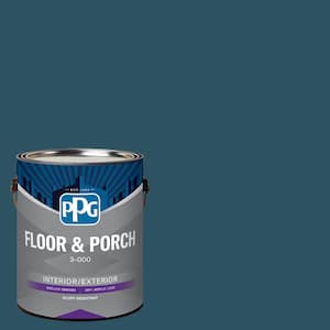 1 gal. PPG1149-7 Blue Bayberry Satin Interior/Exterior Floor and Porch Paint