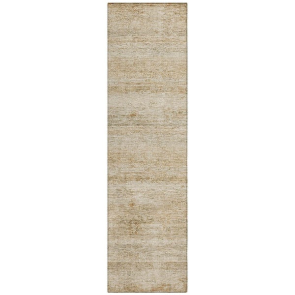 Addison Rugs Chantille Machine Washable Indoor/Outdoor Abstract ACN2154 Brown 2 ft. 3 in. x 7 ft. 6 in. Runner Rug