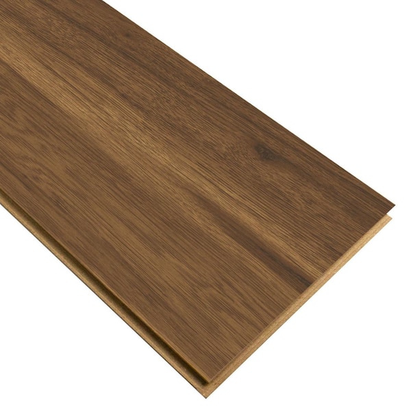 TrafficMaster Fawn Pore Hickory 7mm T x 8 in. W Laminate Wood