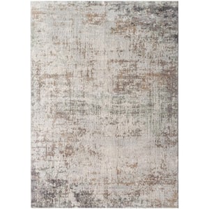 Hathor Gray/Light Brown 8 ft. x 10 ft. Indoor/Outdoor Area Rug