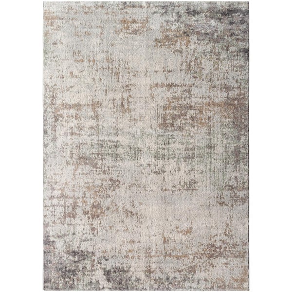 Hathor Gray/Light Brown ft. x ft. Indoor/Outdoor Area Rug