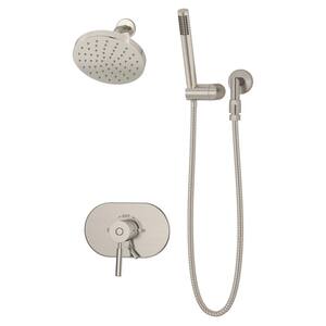 Sereno 1-Handle 1.5 GPM Shower Trim Kit with Hand Shower in Satin Nickel (Valve Not Included)