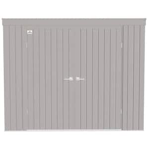 Elite 8 ft. W x 4 ft. D Metal Cool Grey Premium Vented Corrosion Resistant Steel Storage Shed 28sq. ft.