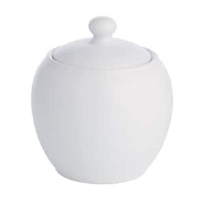 Colorwave White Stoneware Sugar Bowl with Cover 13 oz.