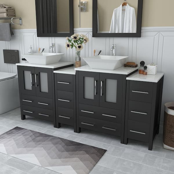 Marble Smart Bathroom Vanity Cabinet With Sink And Mirror Looking  Combination One Hand Wash Basin Washbasin Toilet Round Mirror