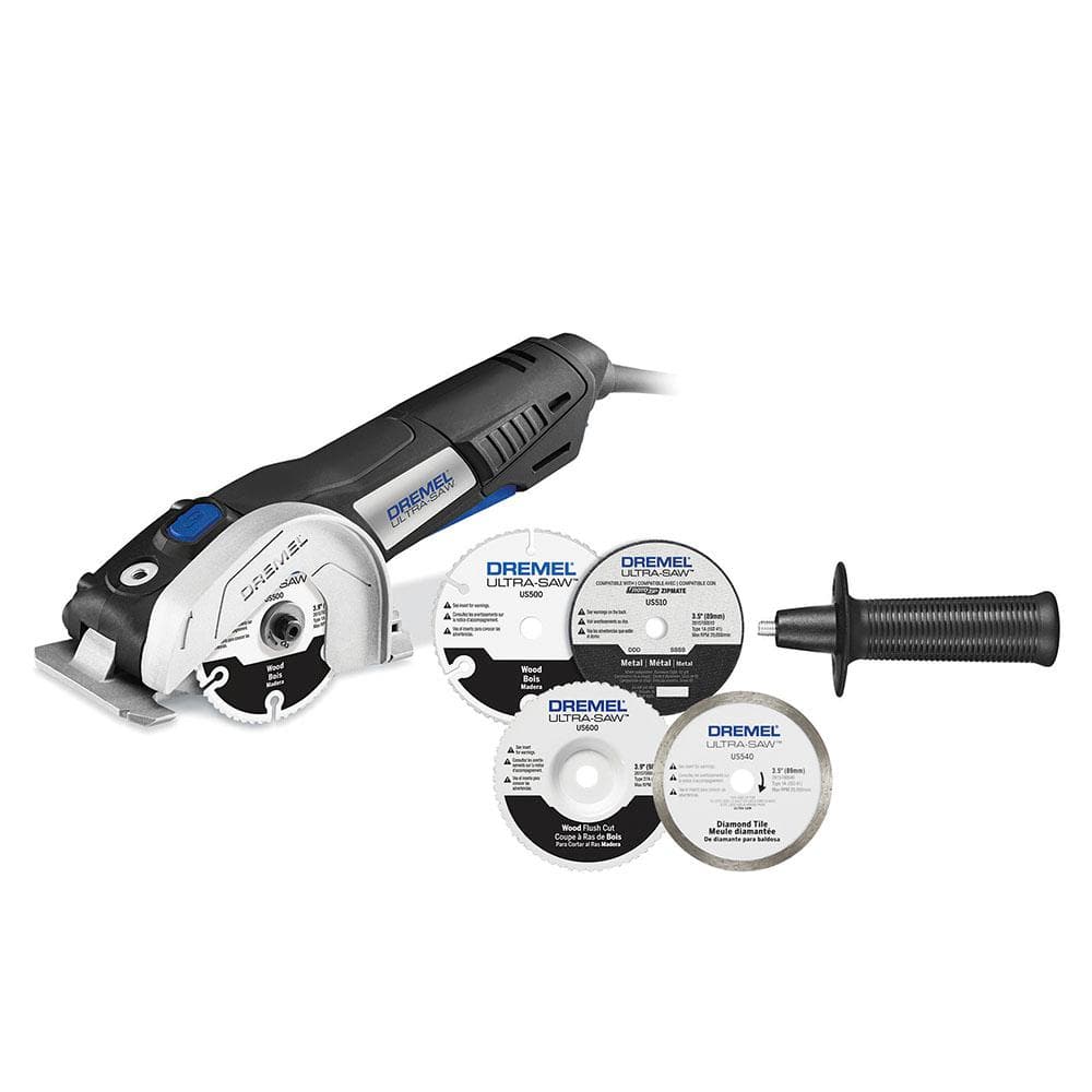 Dremel Ultra Saw US40-04 Corded Compact Saw Tool Kit with Cutting Wheels and Auxiliary Handle - 4
