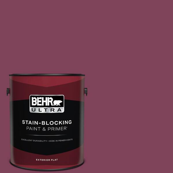 BEHR ULTRA 1 gal. Home Decorators Collection #HDC-WR14-12 Cheerful Wine Flat Exterior Paint & Primer