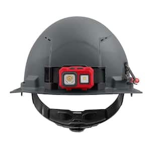 BOLT Gray Type 1 Class C Front Brim Vented Hard Hat with 4-Point Ratcheting Suspension (10-Pack)
