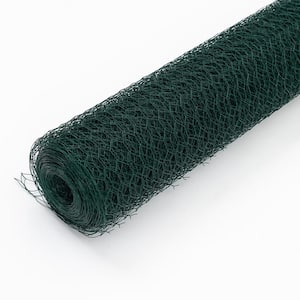 43.2 in. H Green Iron Plant Netting Large Size Galvanized Hexagonal Floral Green Chicken Wire