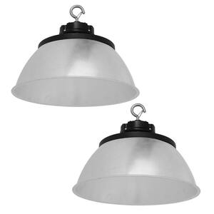 12.6 in. Integrated UFO LED High Bay Light Fixture LED Commercial Lighting w/Aluminum Cover, up to 36000 Lumens (2-Pack)