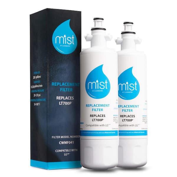 Mist ADQ36006101 Refrigerator Water Filter for LG LT700P, Compatible with ADQ36006102, Kenmore Elite 9690, 46-9690 (2-Pack)