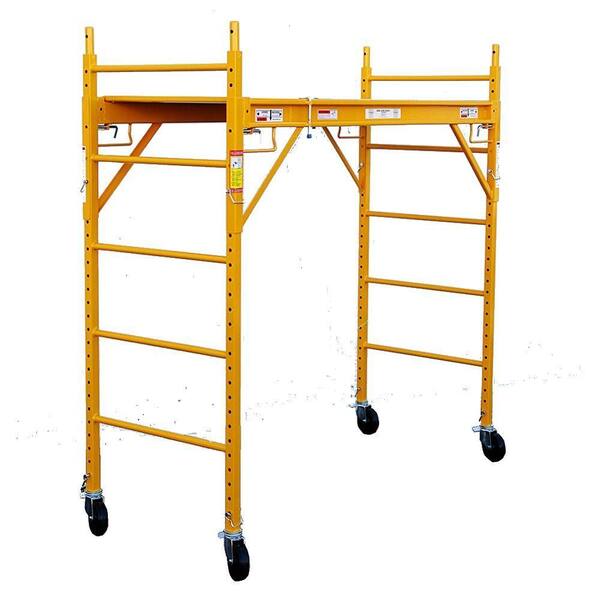 FORTRESS 6 ft. x 6 ft. x 29 in. Rolling Drywall Scaffold Unit 1000 lb. Load Capacity