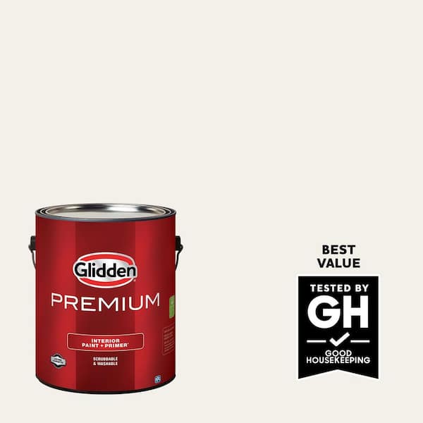 Glidden Premium 1 gal. PPG0998-1 Cotton Tail Semi-Gloss Interior Latex Paint