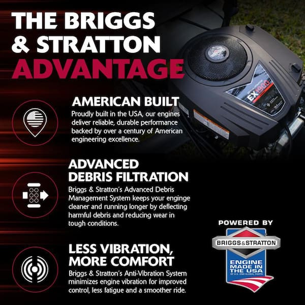 Murray - MT200 42 in. 19.0 HP 540cc EX1900 Series Briggs and Stratton Engine Automatic Gas Riding Lawn Tractor Mower