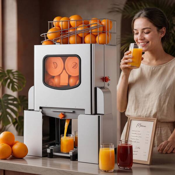 SVOPES Commercial Orange Juicer Machine, 120W Automatic, 20
