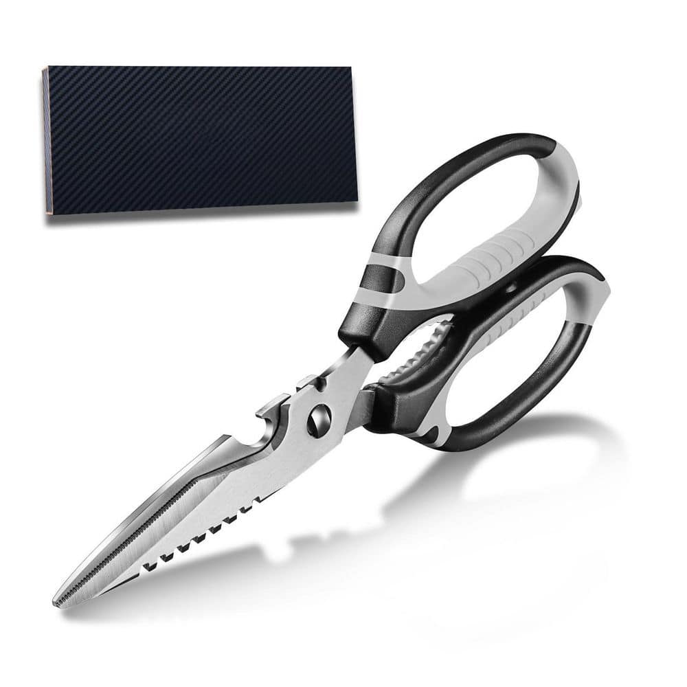 Numhew 9 in. Multi-Purpose Stainless Steel Kitchen Scissors with