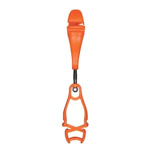 Squids 3420 Orange Swivel Glove Clip Holder - Dual Clips - (100-Pack)