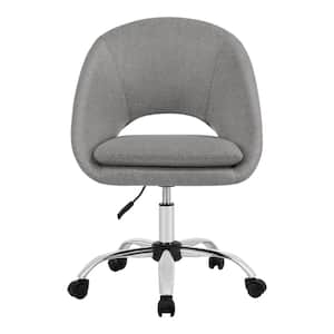 Tapley Retro Upholstered Office Chair in Gray