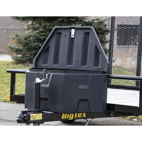 Trailer Tongue Black Polymer Tool Box Latches Single Headed Truck Storage 36 in 