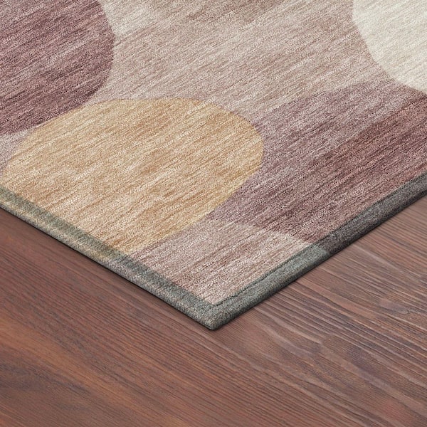 Chantille Machine Washable Indoor/Outdoor Abstract ACN2375 Blush 8 ft. x 10 ft. Area Rug