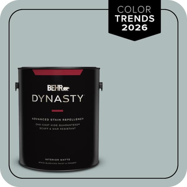BEHR DYNASTY 1 gal. Home Decorators Collection #HDC-CT-26 Watery One-Coat Hide Matte Interior Stain-Blocking Paint & Primer