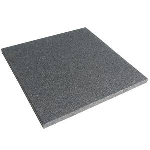 "Eco-Sport" Interlocking Rubber Flooring Tiles, Coal 1 in. x 19.5 in. x 19.5 in.  (132 sq.ft, 50 Pack)
