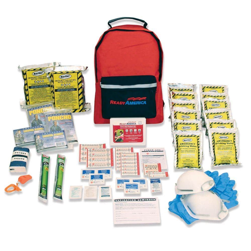 Ready America 2-Person 3-Day Emergency Kit with Backpack 70280 - The Home