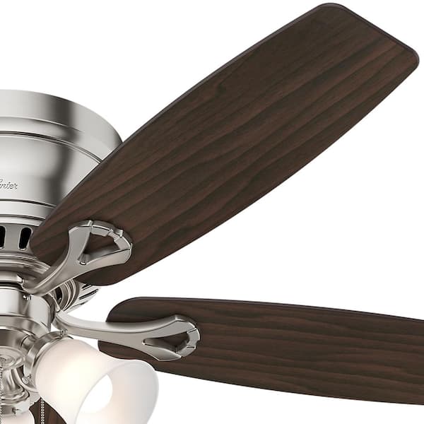 Hunter Oakhurst 52 in LED Indoor Low Profile Brushed Nickel Ceiling Fan Parts 