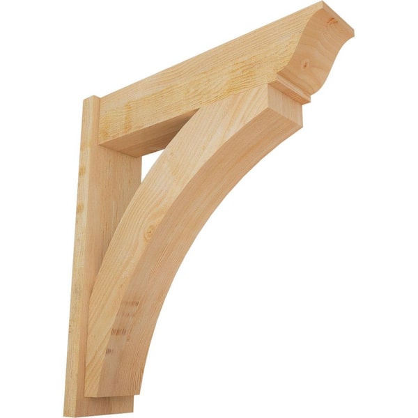 Ekena Millwork 8 in. x 36 in. x 32 in. Douglas Fir Thorton Traditional Rough Sawn Outlooker