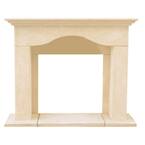 Chateau Series Marissa 52 in. x 62 in. Cast Stone Mantel