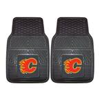 Calgary Flames 18 in. x 27 in. 2-Piece Heavy Duty Vinyl Car Mat