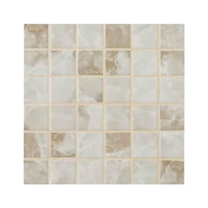 Terra Onyx Matte 12 in. x 12 in. Porcelain Mesh-Mounted Mosaic Tile (15 sq. ft./case)