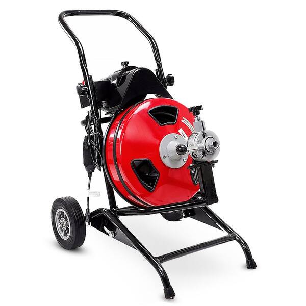 STARK USA 550-Watt Autofeed Drum Drain Cleaning Machine with 1/2 in. x ...