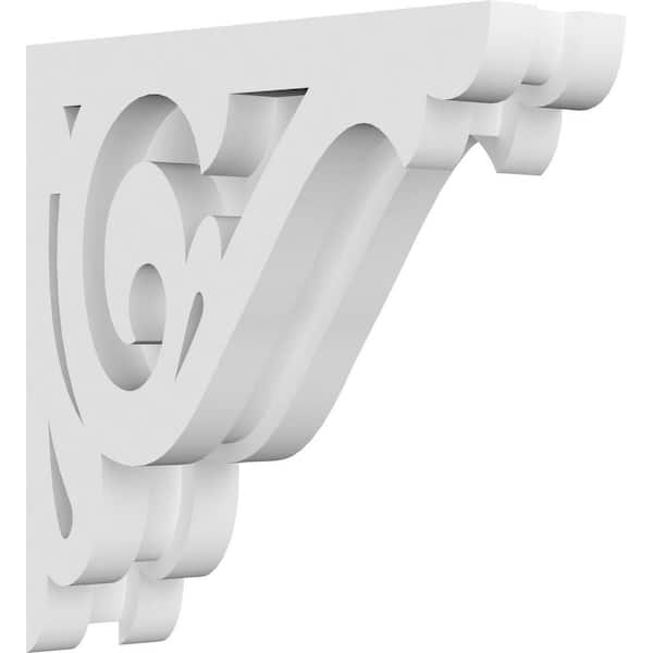 Ekena Millwork 1-7/8 in. x 6 in. x 6 in. PVC Bordeaux Corbel